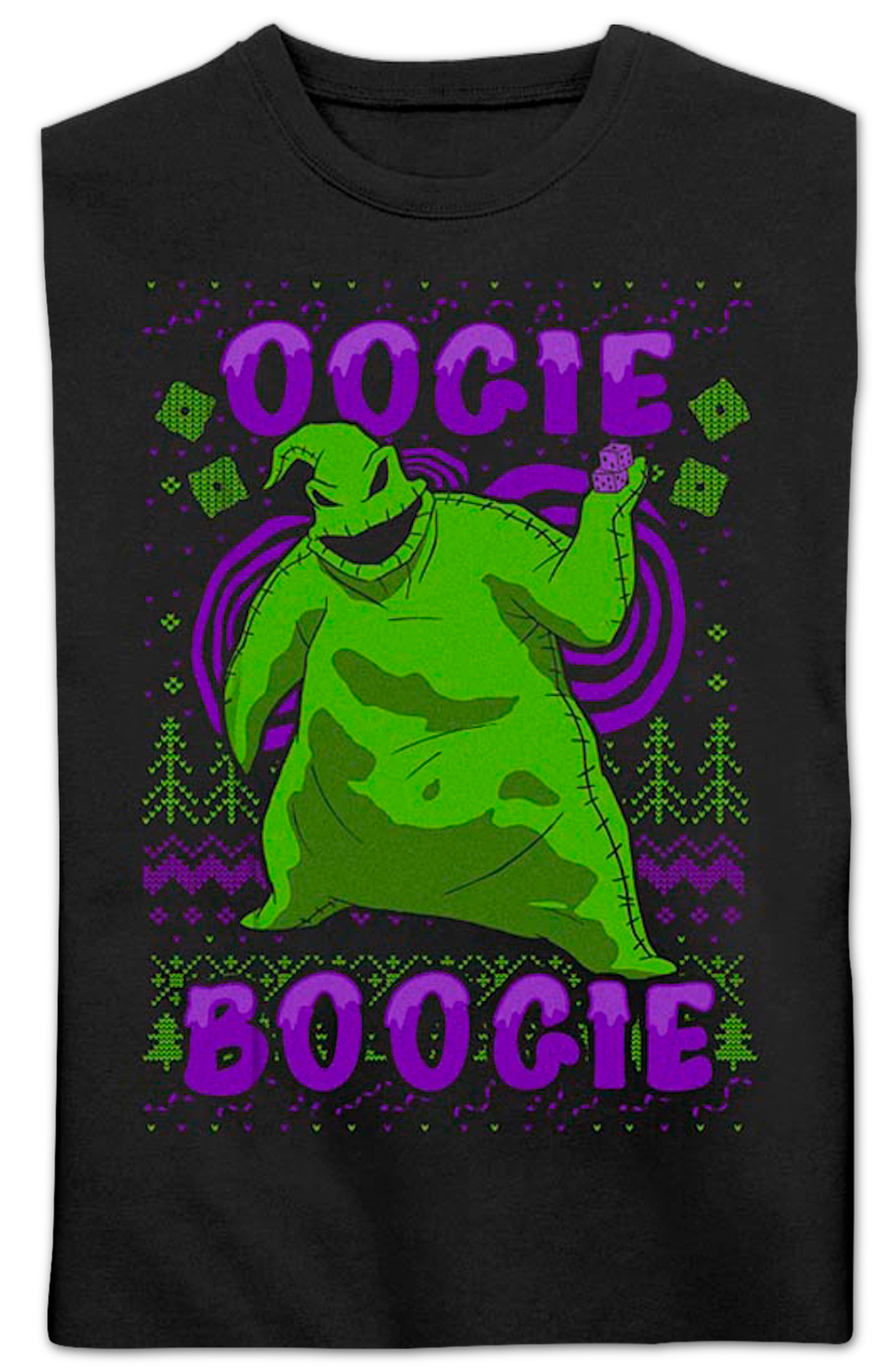 Oogie Boogie Faux Ugly Sweater Nightmare Before Christmas product image 2