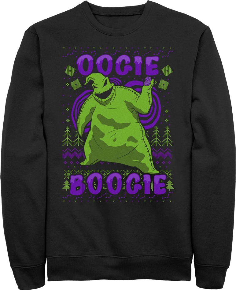 Oogie Boogie Faux Ugly Sweater Nightmare Before Christmas product image 1