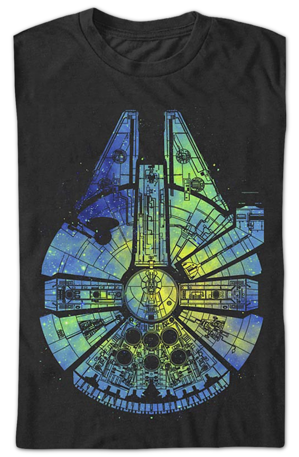 Painted Millennium Falcon Star Wars T-Shirt product image 2
