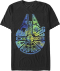 Painted Millennium Falcon Star Wars T-Shirt product image 1