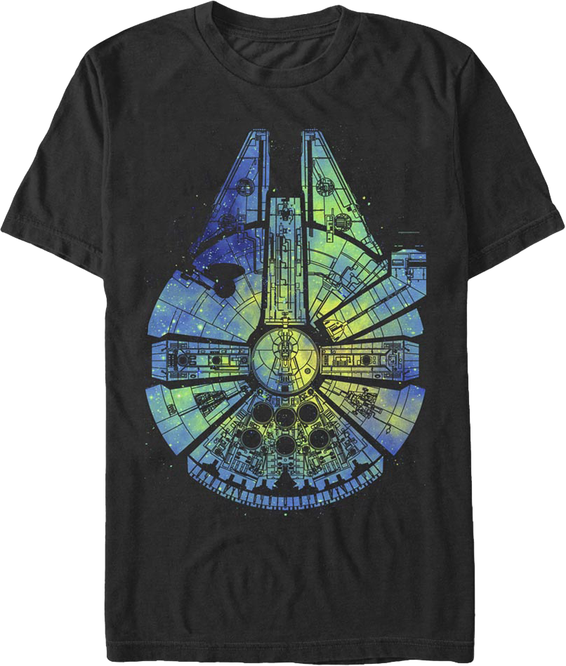 Painted Millennium Falcon Star Wars T-Shirt product image 1