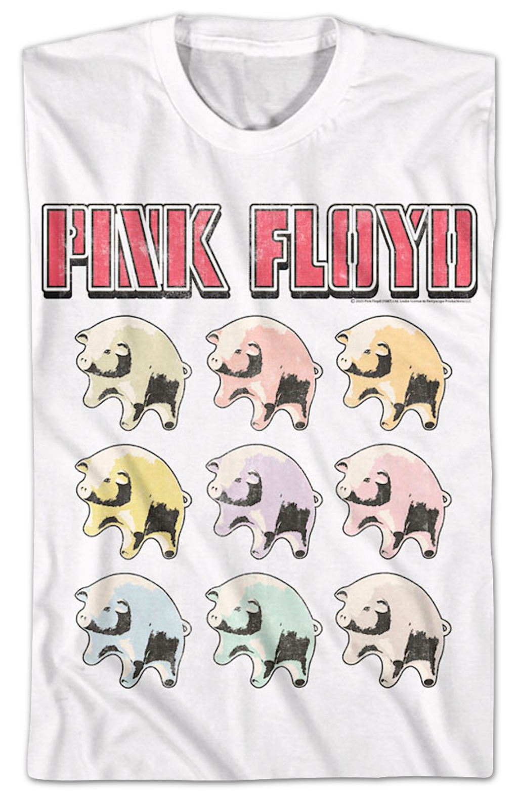 Pig Balloons Collage Pink Floyd T-Shirt product image 2