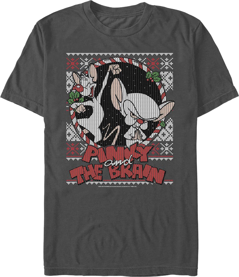 Pinky and The Brain Faux Ugly Christmas Sweater Animaniacs product image 1