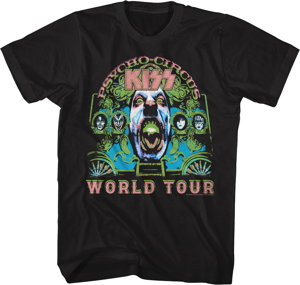Psycho Circus World Tour KISS T-Shirt product image 1