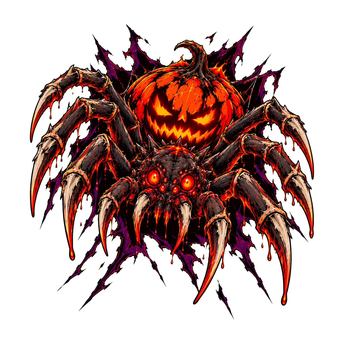 Pumpkin Spider Monster