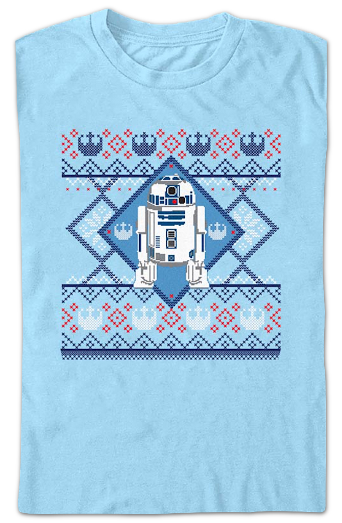 R2-D2 Faux Ugly Christmas Sweater Star Wars T-Shirt product image 2