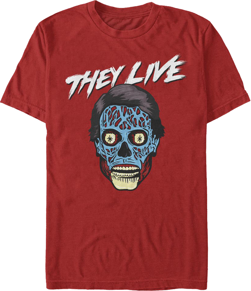 Red Alien They Live T-Shirt product image 1