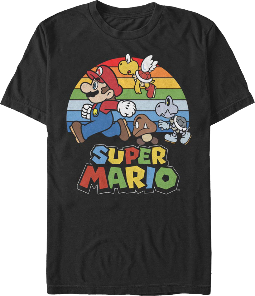 Retro Chase Super Mario Bros. T-Shirt product image 1