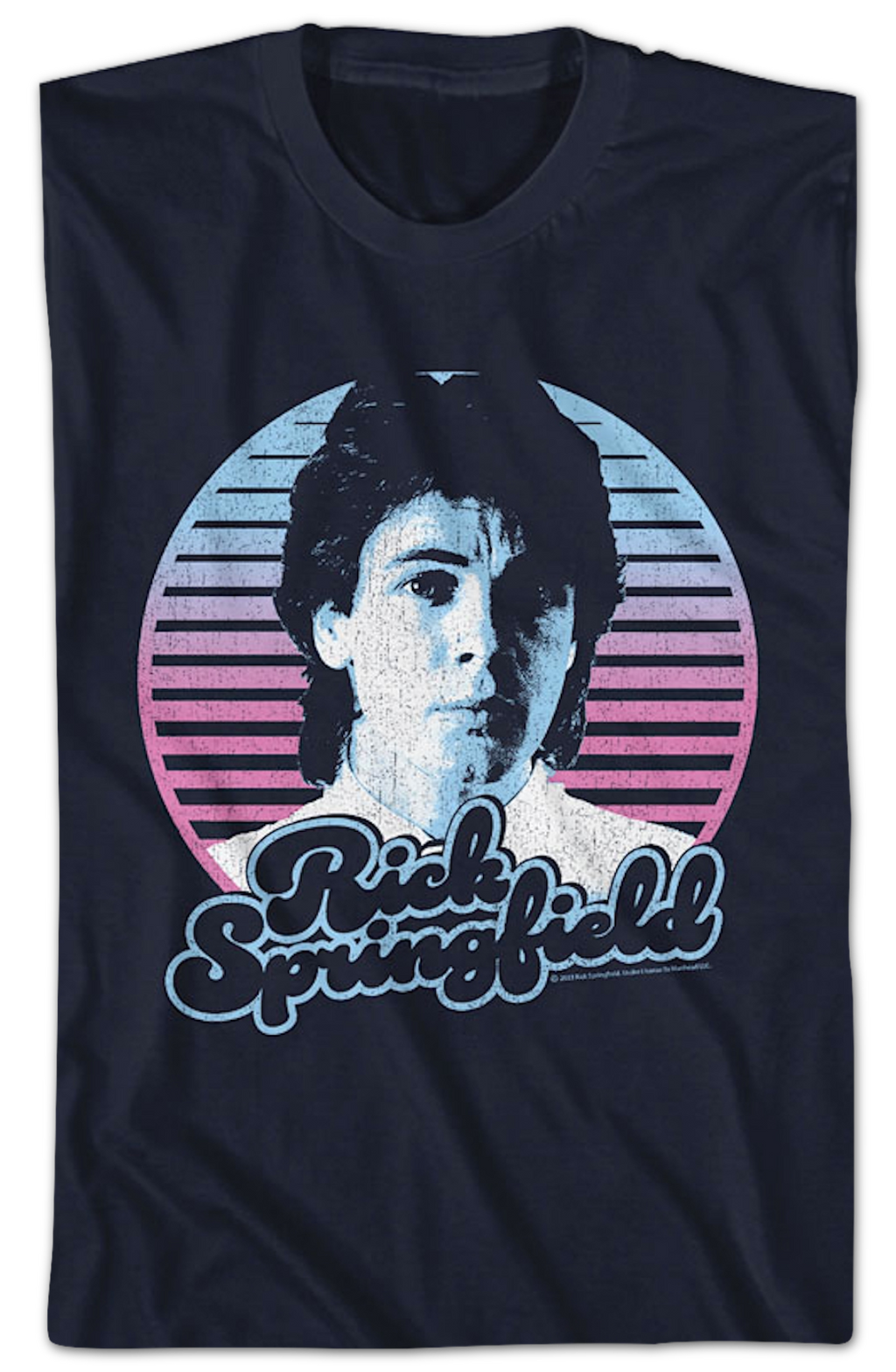 Retro Circle Rick Springfield T-Shirt product image 2