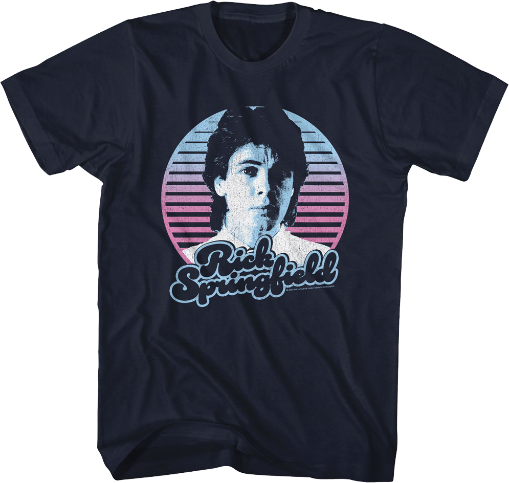 Retro Circle Rick Springfield T-Shirt product image 1