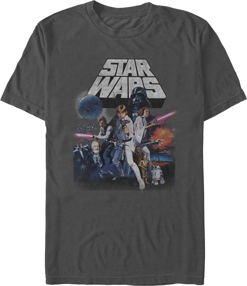 Retro Episode IV Poster Star Wars T-Shirt