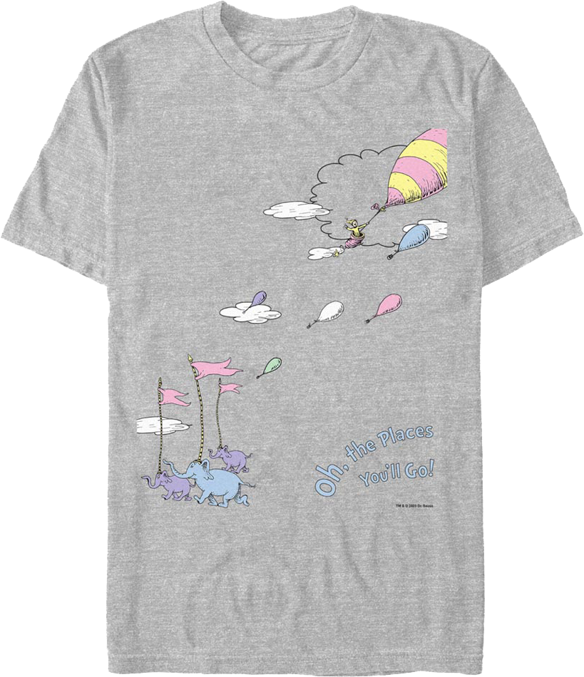 Retro Oh, The Places You'll Go! Dr. Seuss T-Shirt product image 1