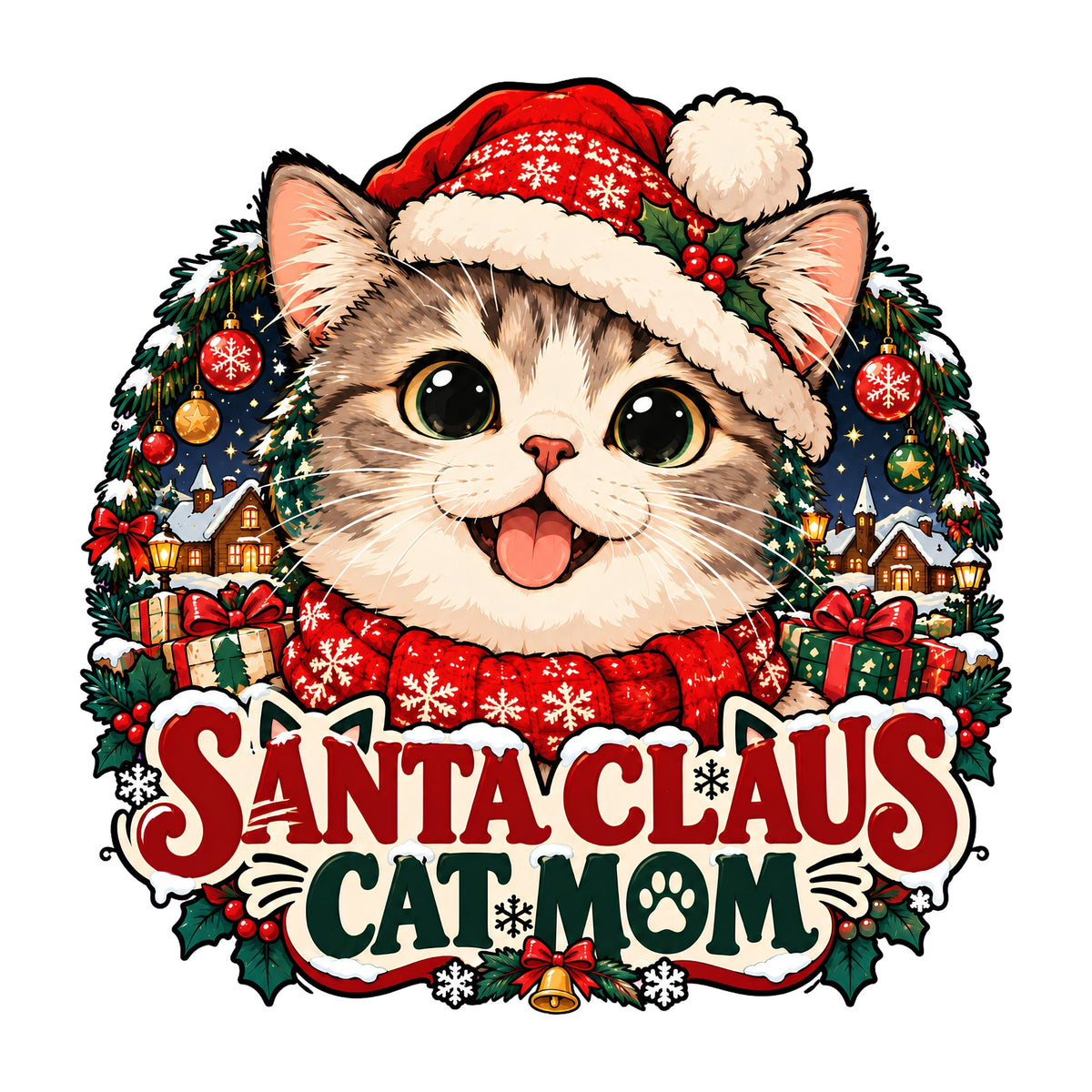 Santa Claus Cat Mom product image 3