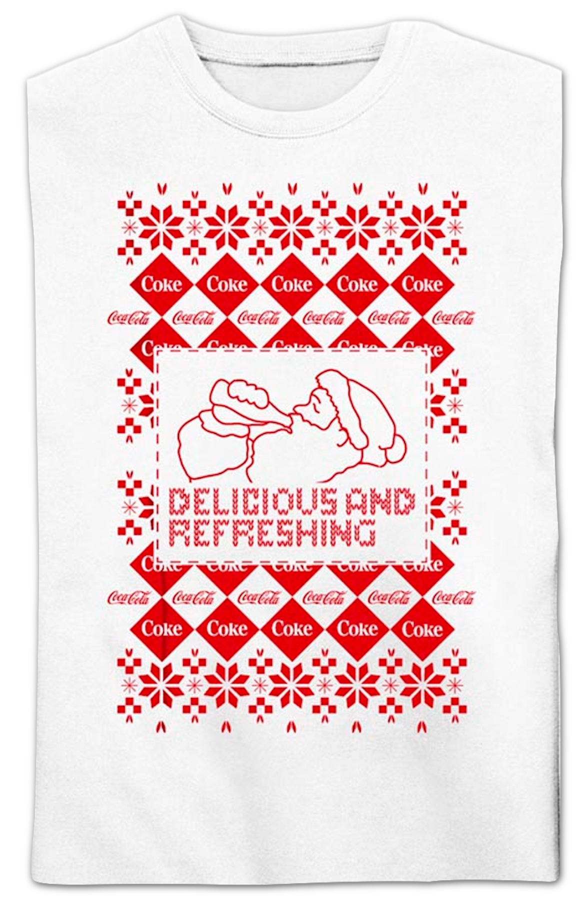 Santa Claus Delicious And Refreshing Coca-Cola Sweatshirt product image 2