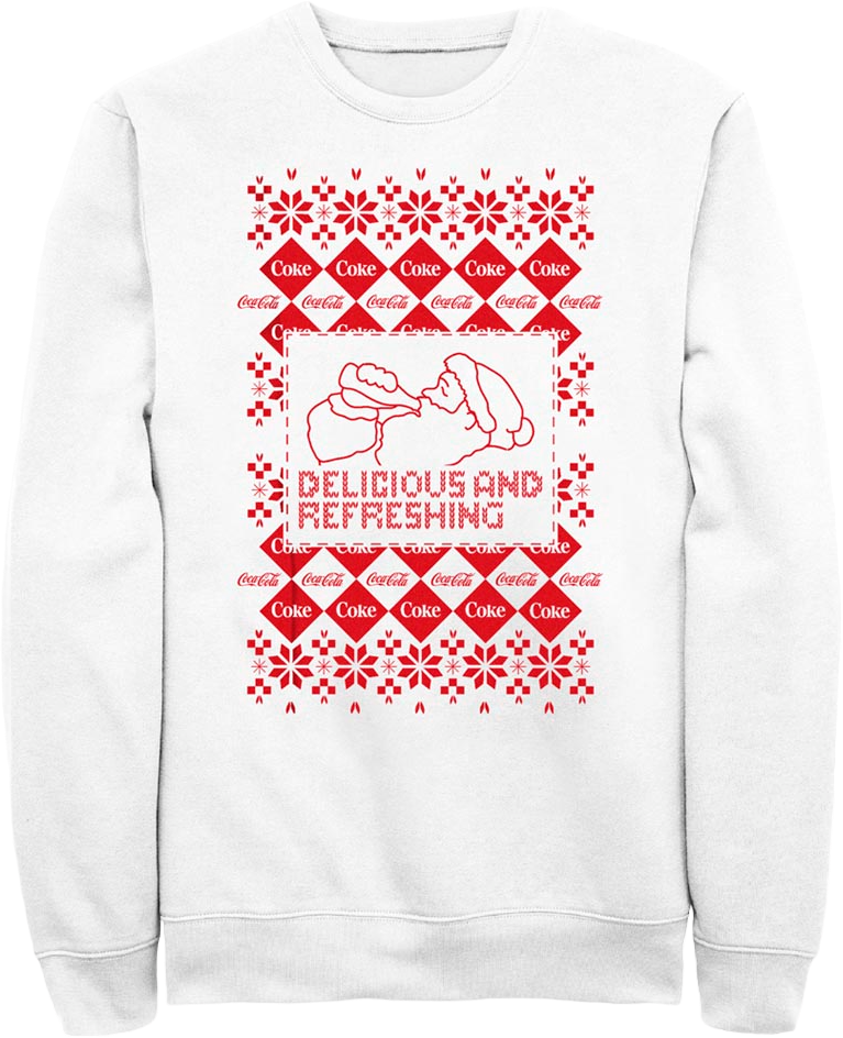 Santa Claus Delicious And Refreshing Coca-Cola Sweatshirt product image 1