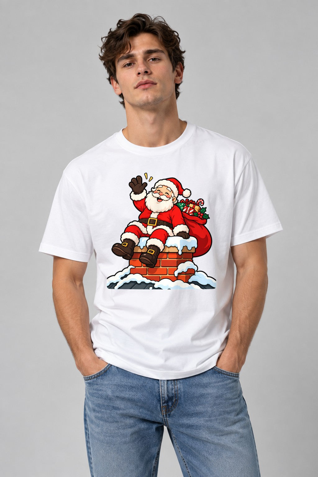 Santa on Chimney
