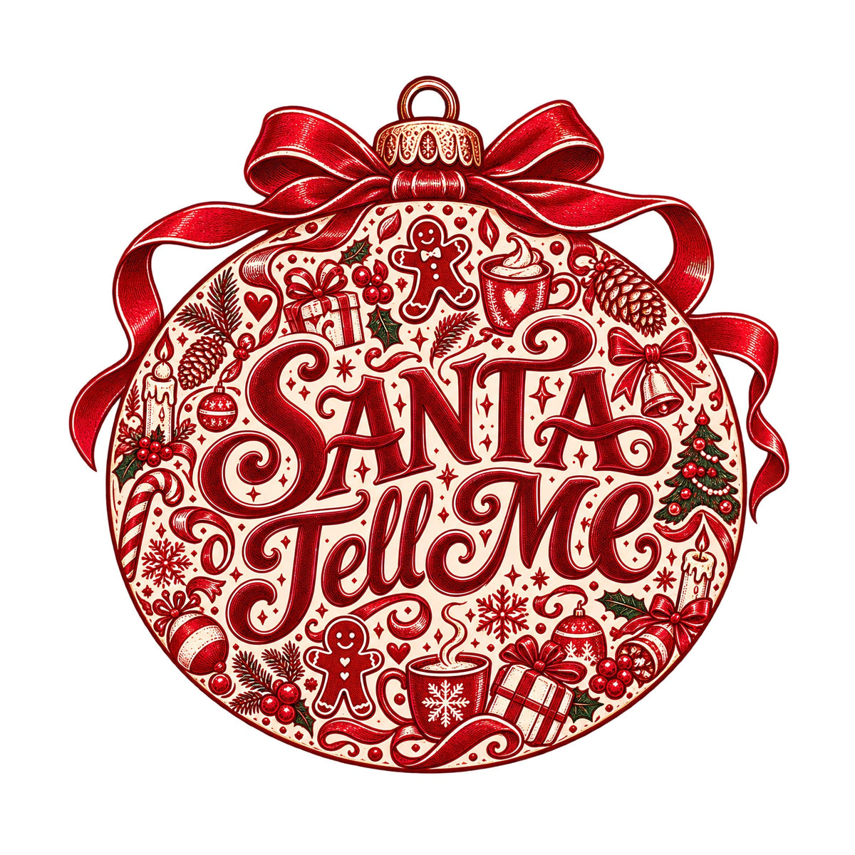 Santa Tell Me Ornament product image 3