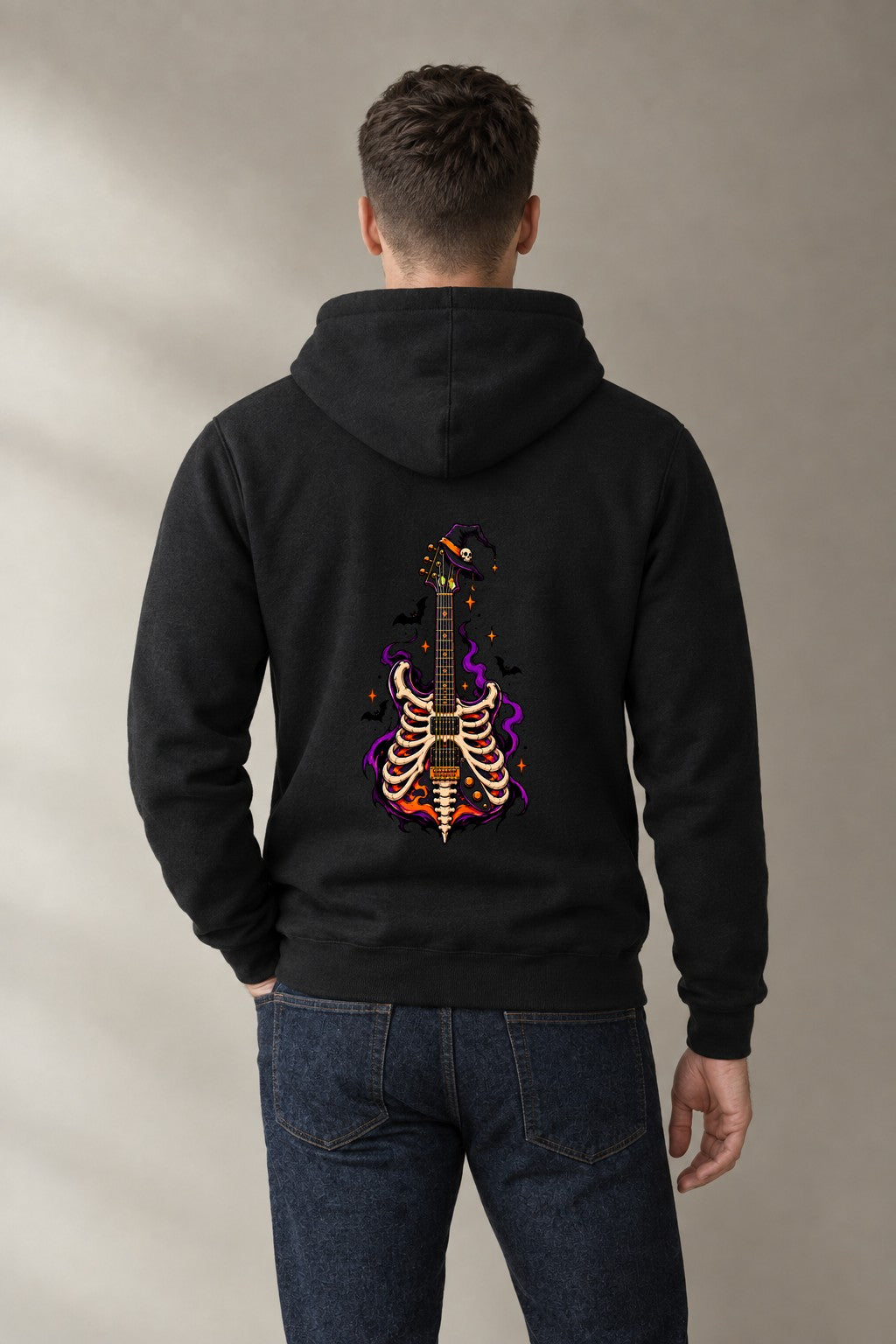 Skeleton Guitar Witch