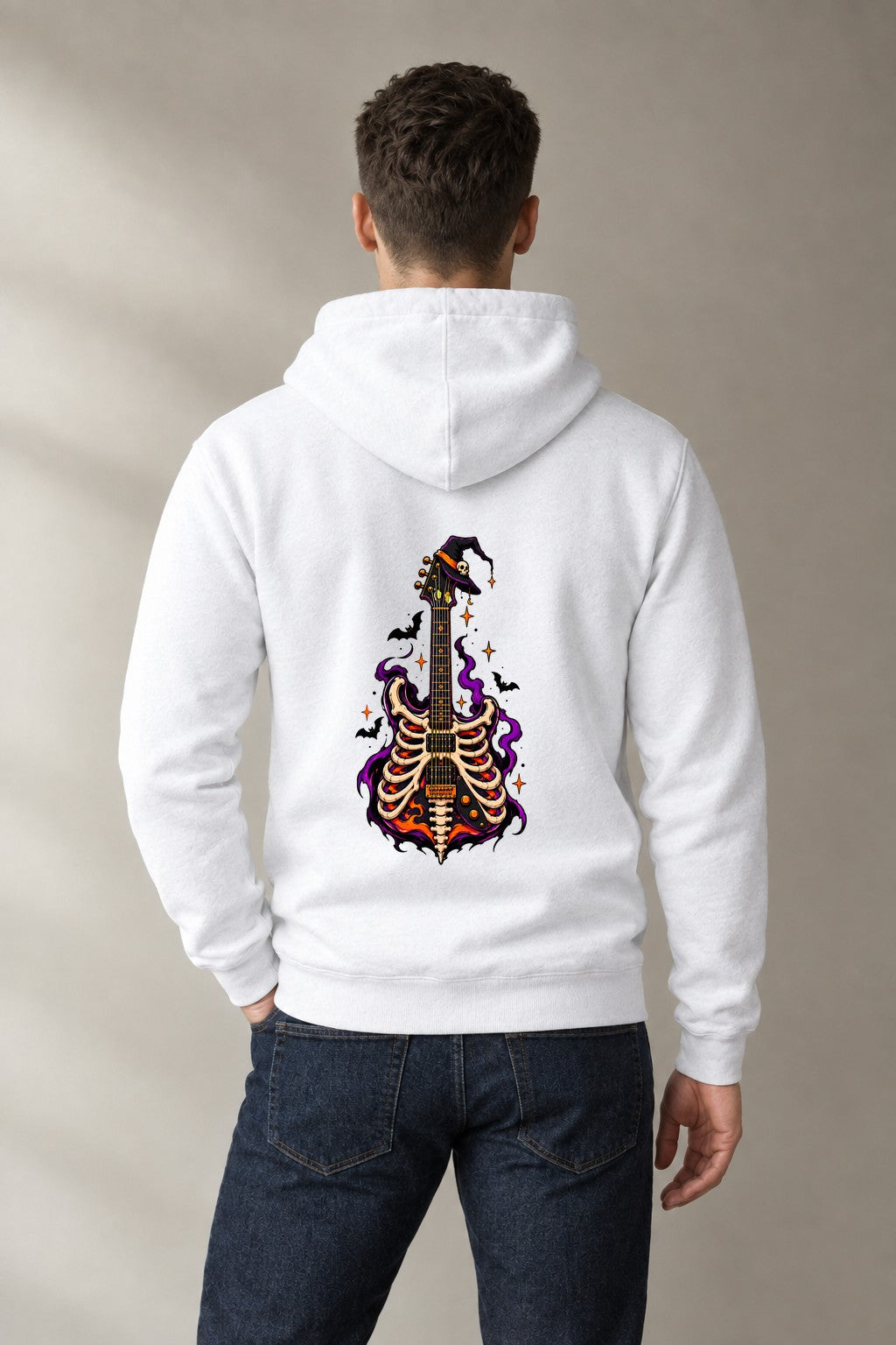 Skeleton Guitar Witch