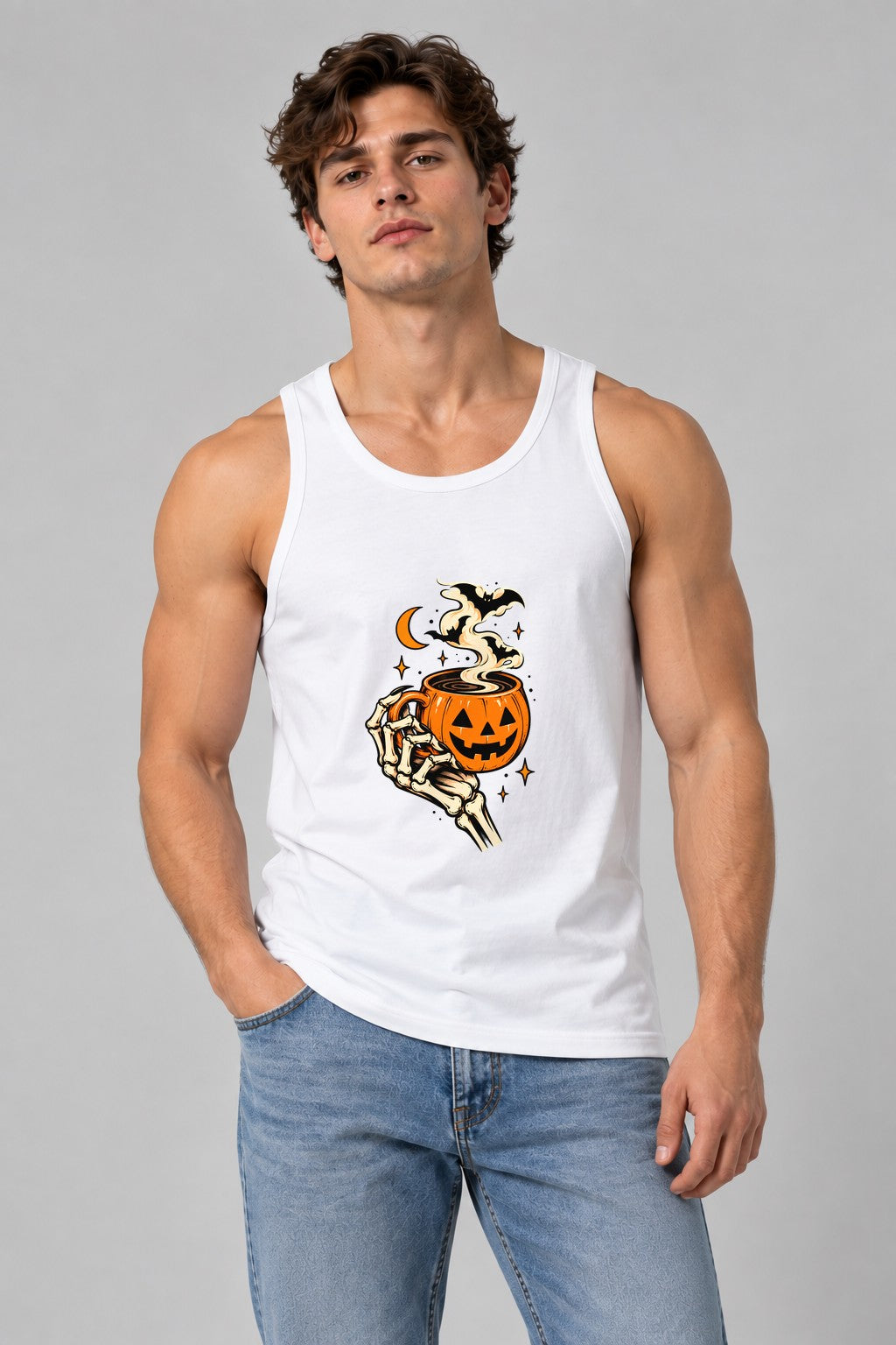 Skeleton Pumpkin Coffee