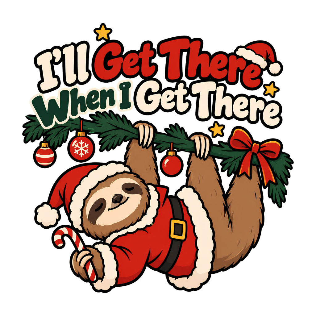 Sloth Santa Hanging