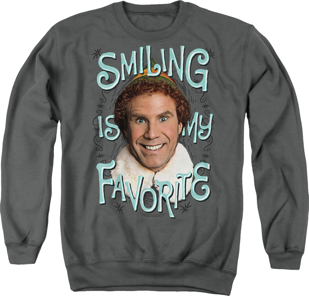 Smiling Is My Favorite Elf Sweatshirt product image 1