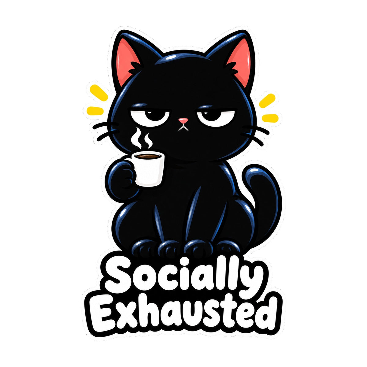 Socially Exhausted Cat product image 3