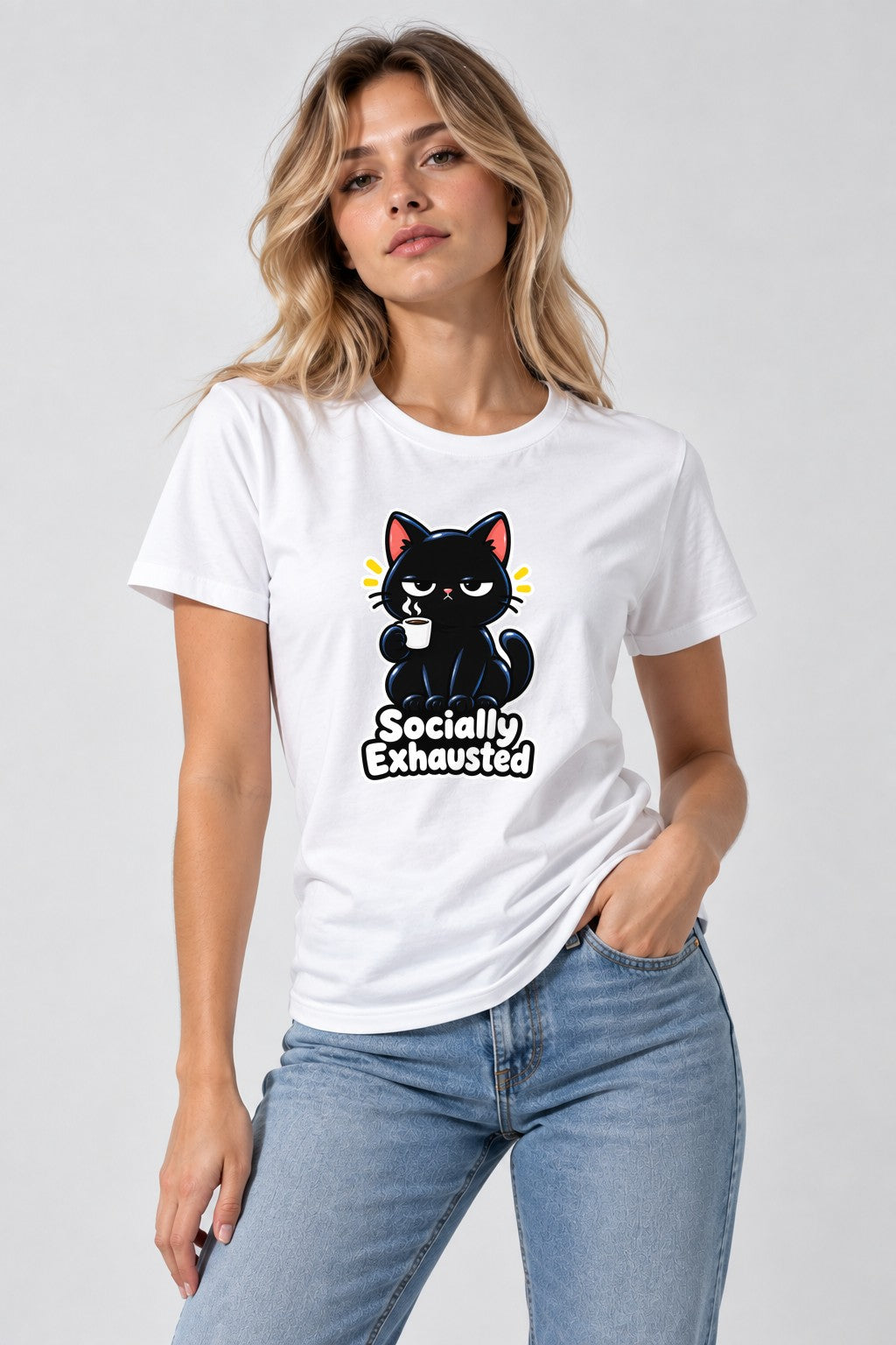Socially Exhausted Cat product image 1
