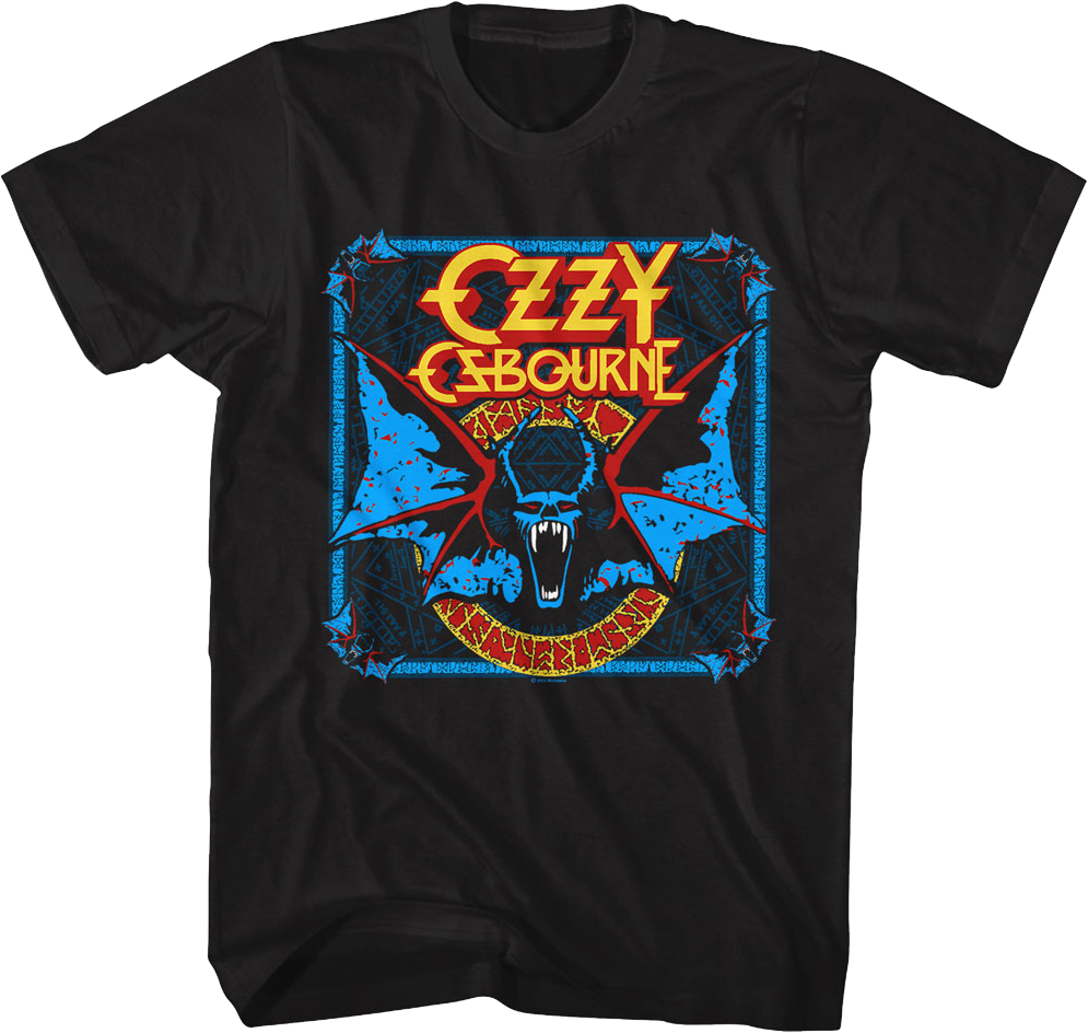 Speak of the Devil Gothic Bat Ozzy Osbourne T-Shirt product image 1