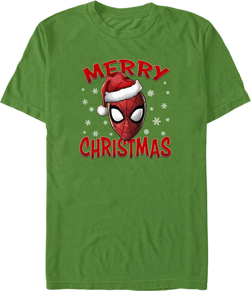 Spider-Man Merry Christmas Marvel Comics T-Shirt product image 1