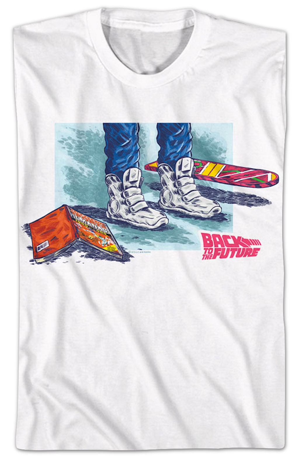 Marty's Sports Almanac Shoes Hoverboard Back To The Future T-Shirt