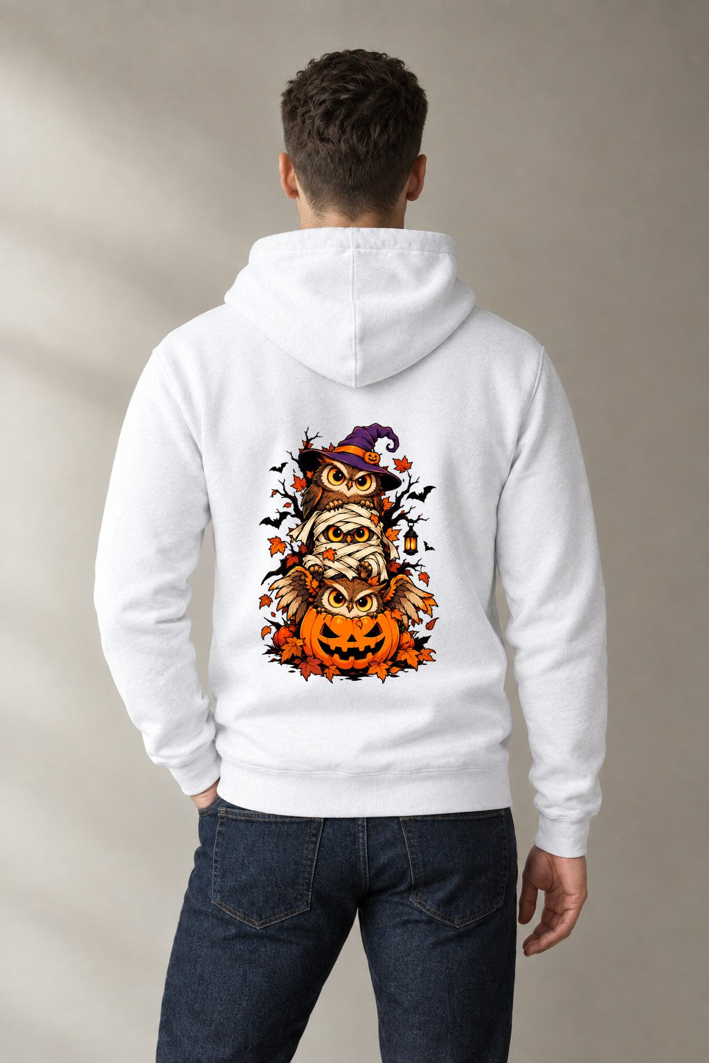 Stacked Halloween Owls