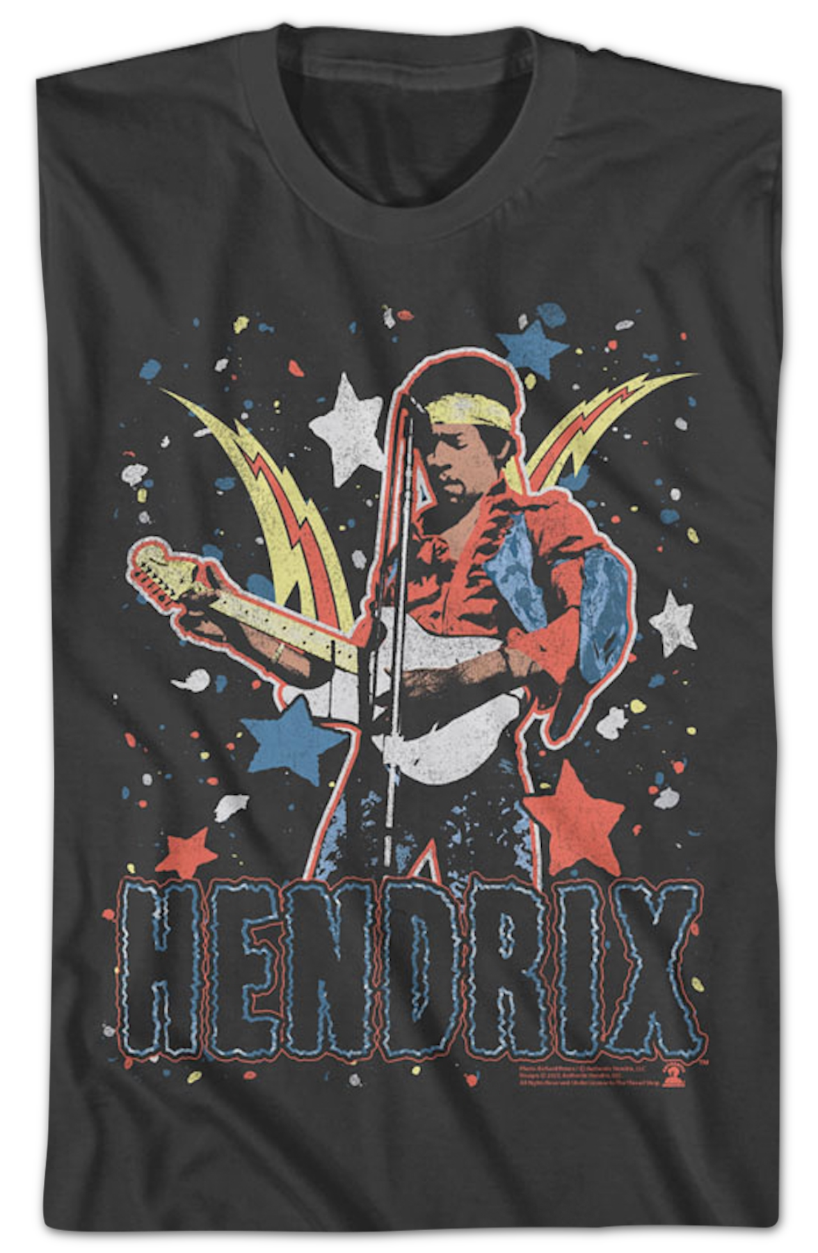 Star Bursts Jimi Hendrix T-Shirt product image 3