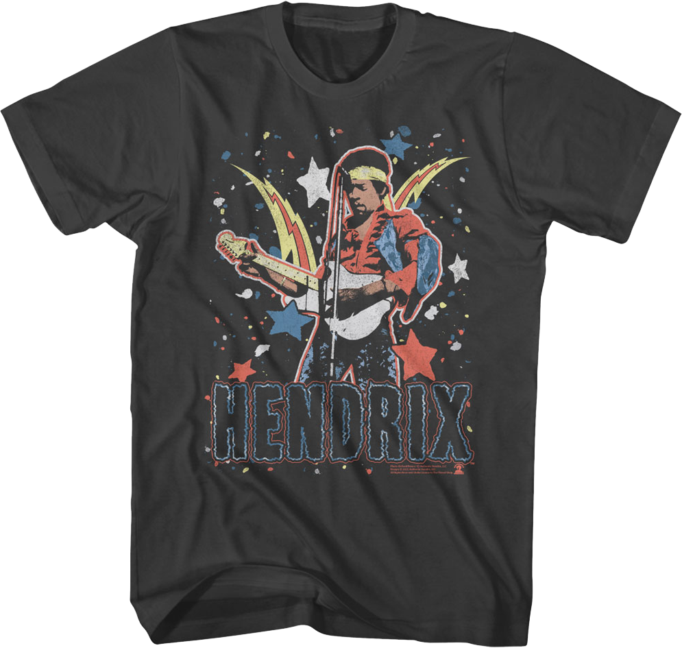 Star Bursts Jimi Hendrix T-Shirt product image 1