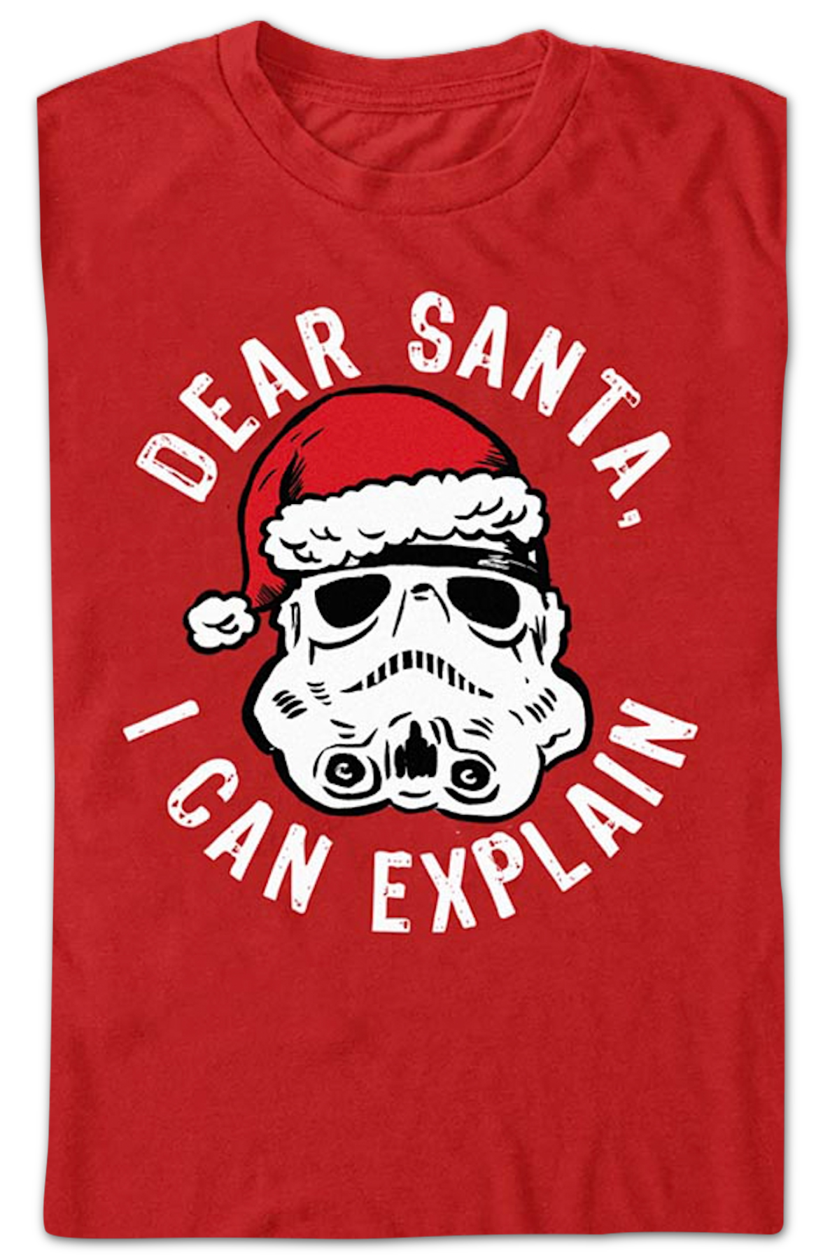 Red Stormtrooper Dear Santa, I Can Explain Star Wars T-Shirt product image 2
