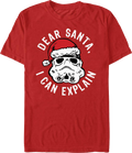 Red Stormtrooper Dear Santa, I Can Explain Star Wars T-Shirt product image 1