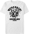 White Stripe We're Back Gremlins T-Shirt product image 1