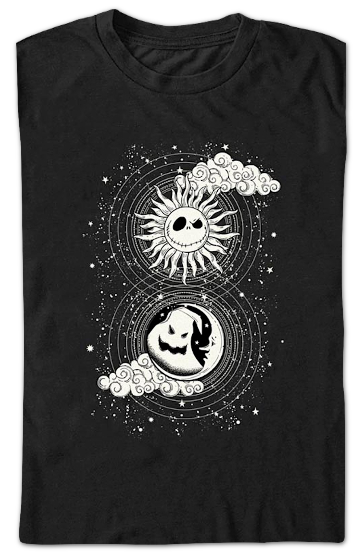 Moon & Sun Tarot Card Nightmare Before Christmas T-Shirt product image 2