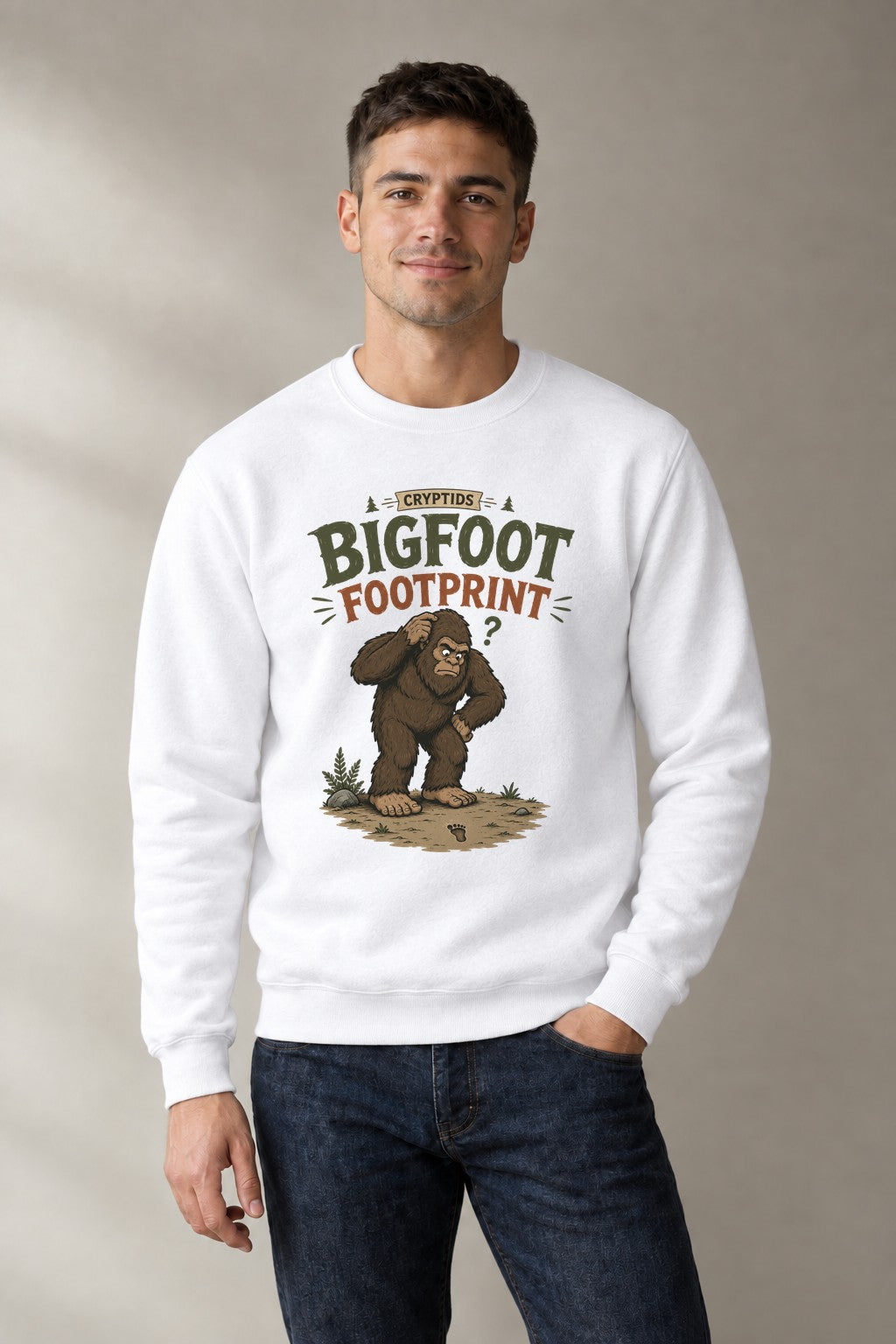 Bigfoot Footprint Cryptid Mystery Hu product image 1