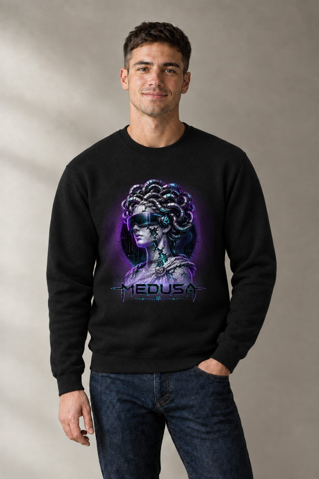 Cyberpunk Medusa Greek Statue Cyber product image 2
