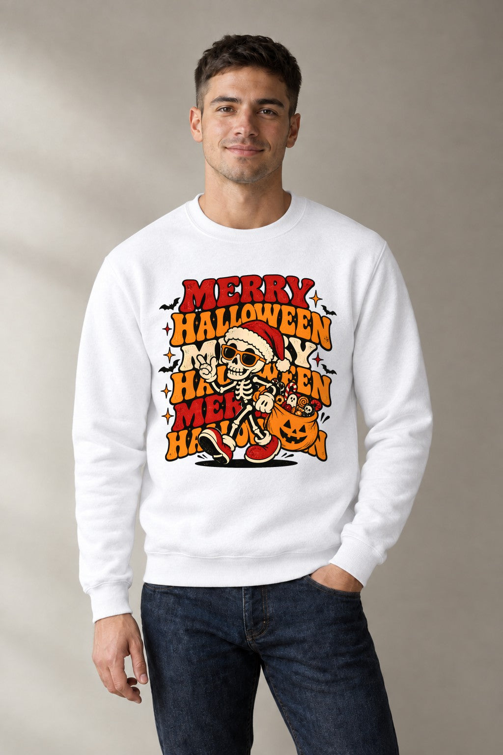 Merry Halloween Skeleton