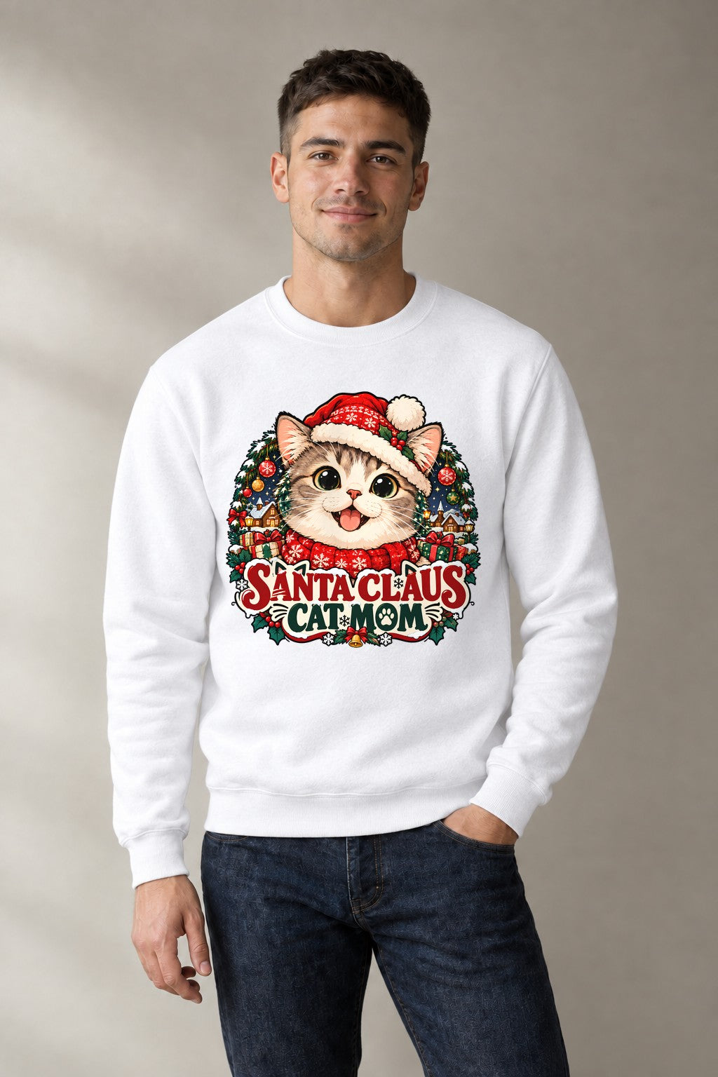Santa Claus Cat Mom product image 1