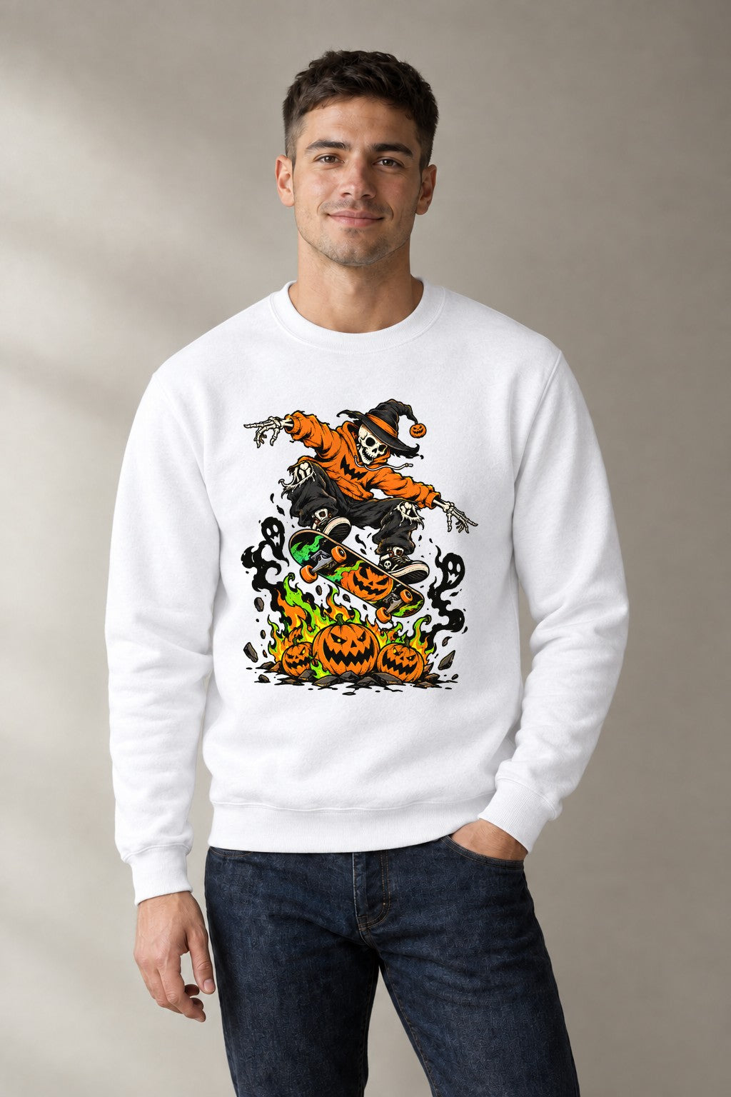 Skeleton Skater Pumpkin