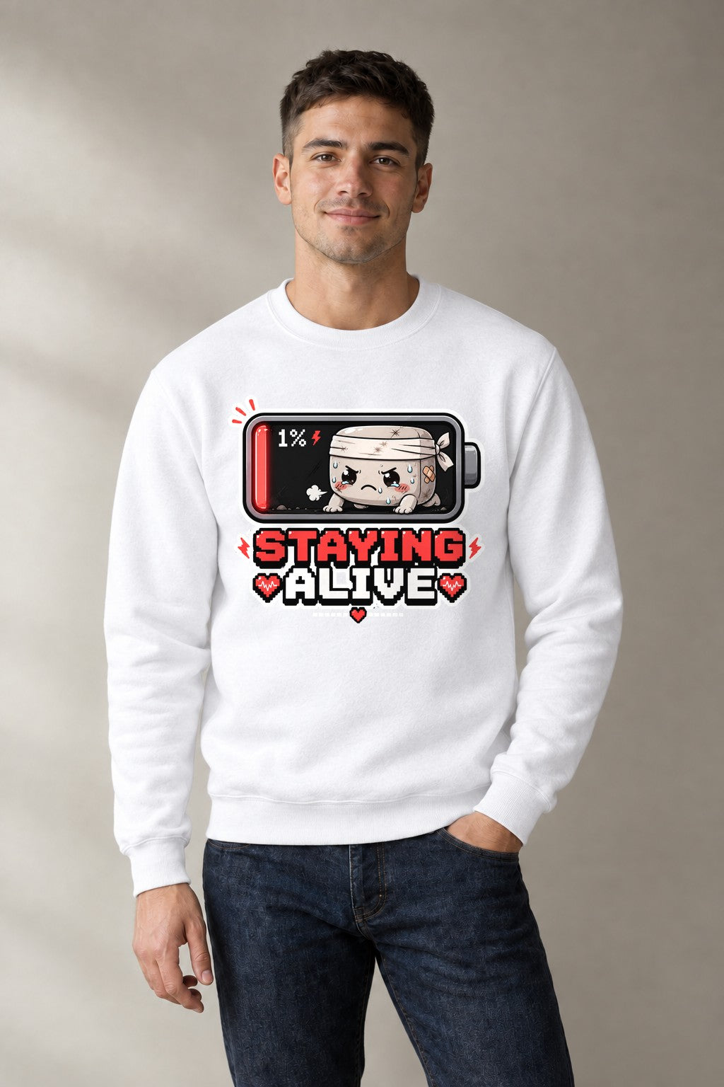 Staying Alive - Low Battery 1 Percen product image 1