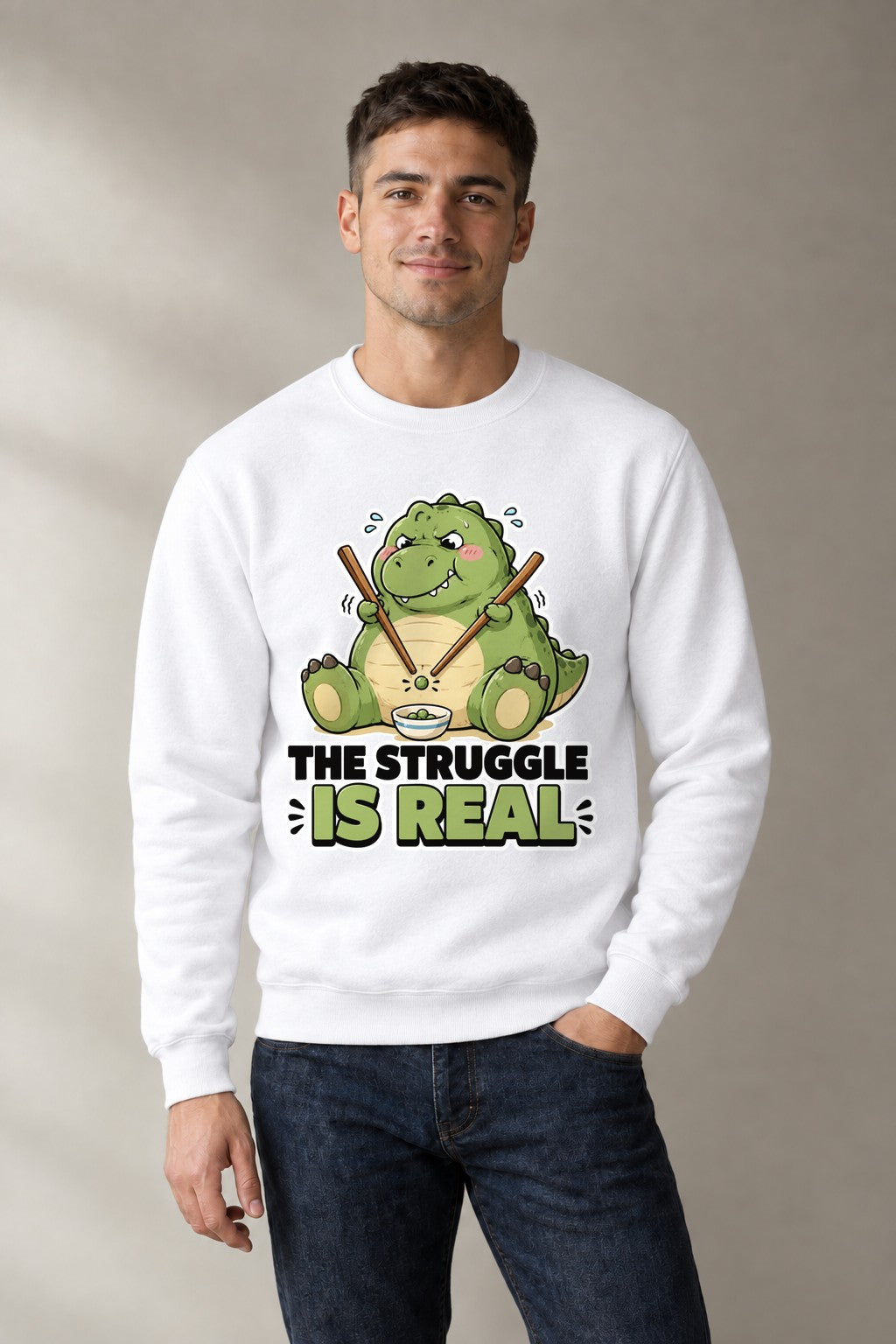 The Struggle Is Real - Cute Dinosaur product image 1