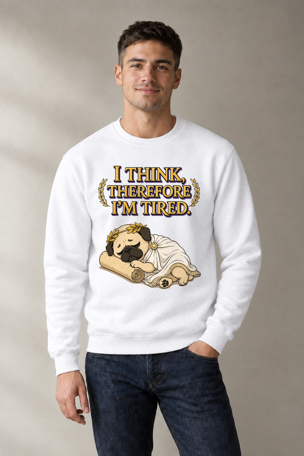 Thinking Tired Philosopher Pug product image 1