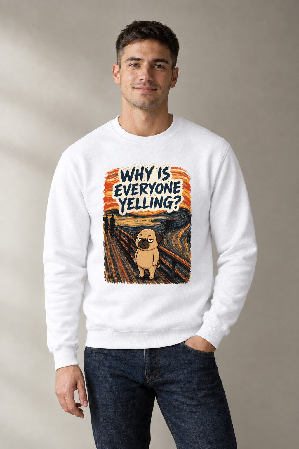 Why Is Everyone Yelling Funny Pug Th product image 1