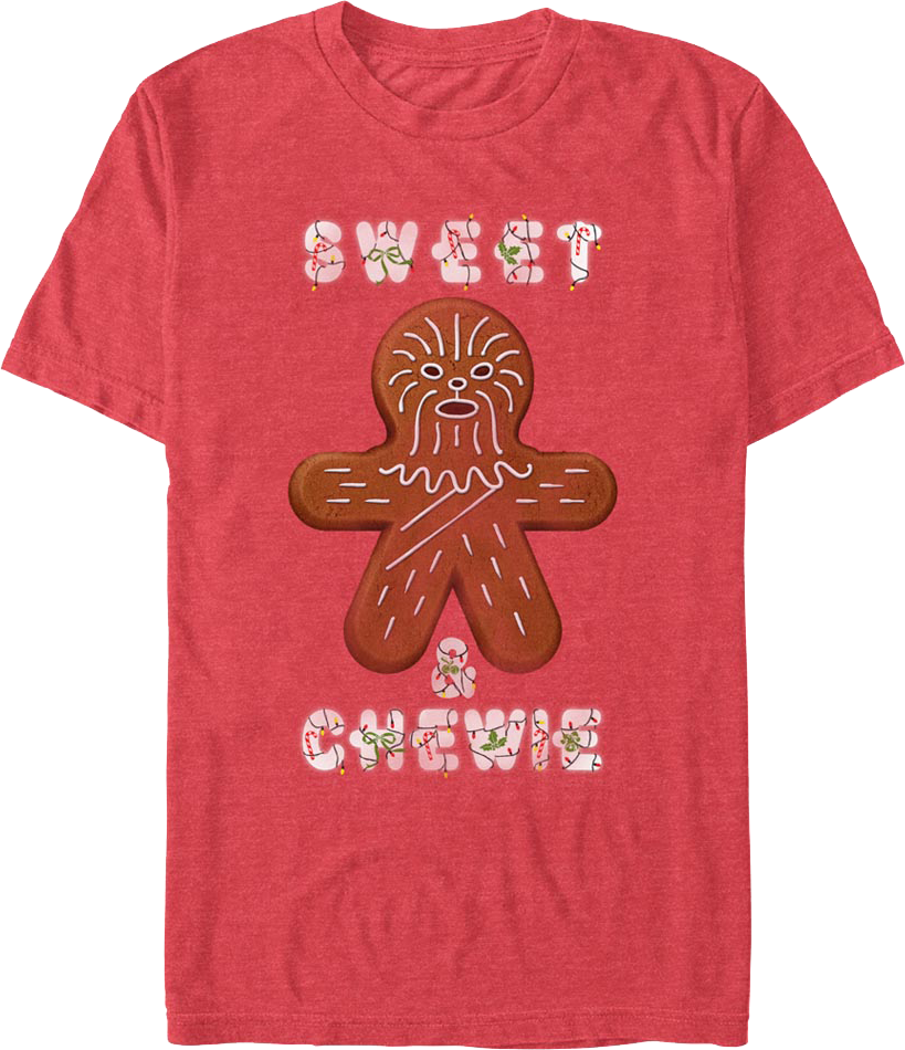 Sweet & Chewie Gingerbread Man Star Wars T-Shirt product image 1