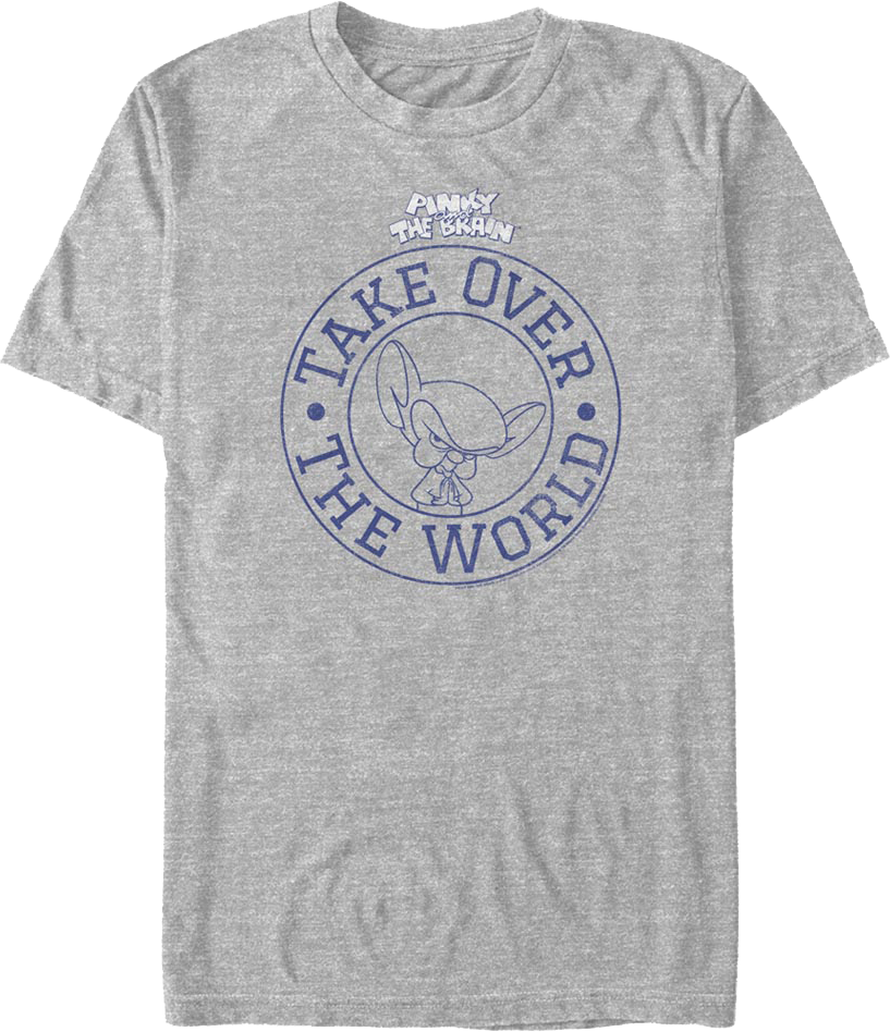 Take Over The World Circle Pinky And Brain T-Shirt product image 1