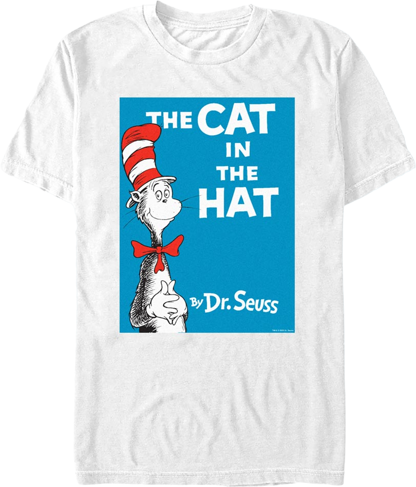 White The Cat In The Hat Dr. Seuss T-Shirt